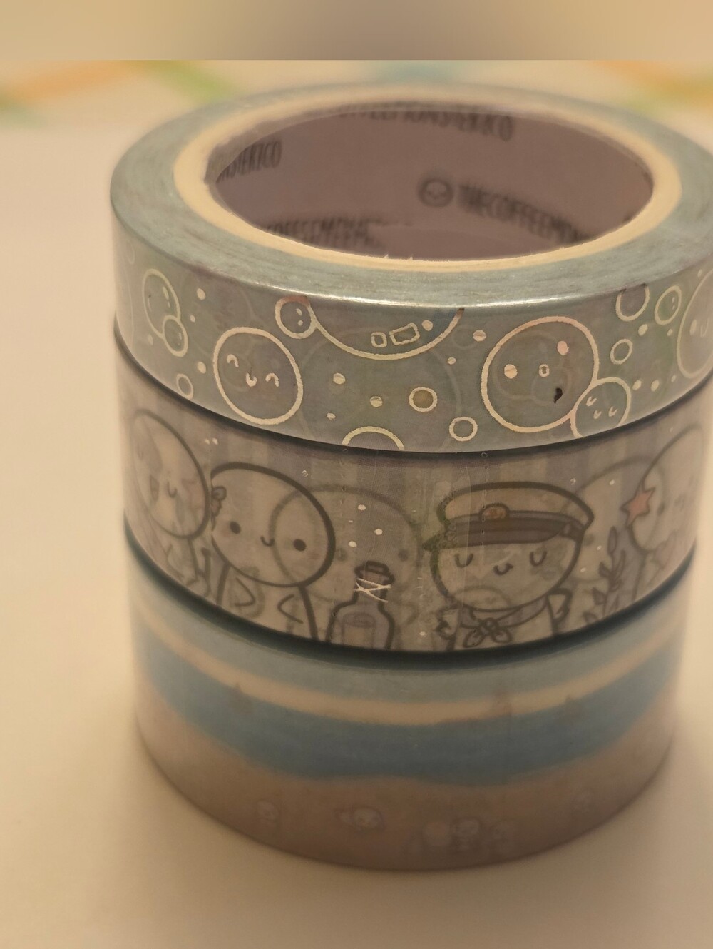 TheCoffeeMonsterzCo‎ 2024 Q2 Sub 3 Nautical Emotis Washi Tape Rolls TCMC